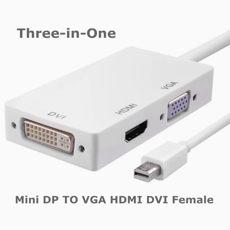 HD 1080P USB 3,0 tipo C Mini DP/DP a DVI 24 + 5 HDMI compatible VGA RJ45 adaptador macho hembra para PC proyector portátil HDTV - imagen 5