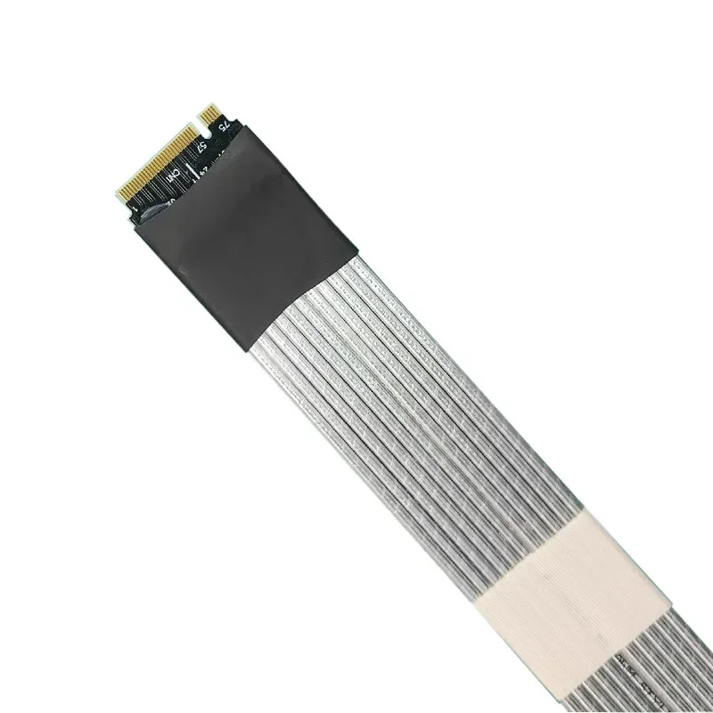 Cable adaptador PCIE 5,0/4,0 X4 GEN5 SSD Cable de extensión de llave de M.2-M Gen4 para M.2 2280 22110 NVME SSD Cable de alta velocidad plateado - imagen 5