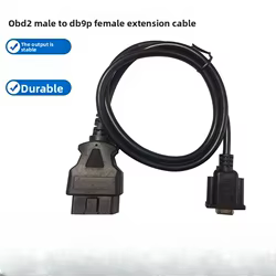 Cable OBD2 Macho a DB9P Hembra para Diagnóstico de Averías Automóvil