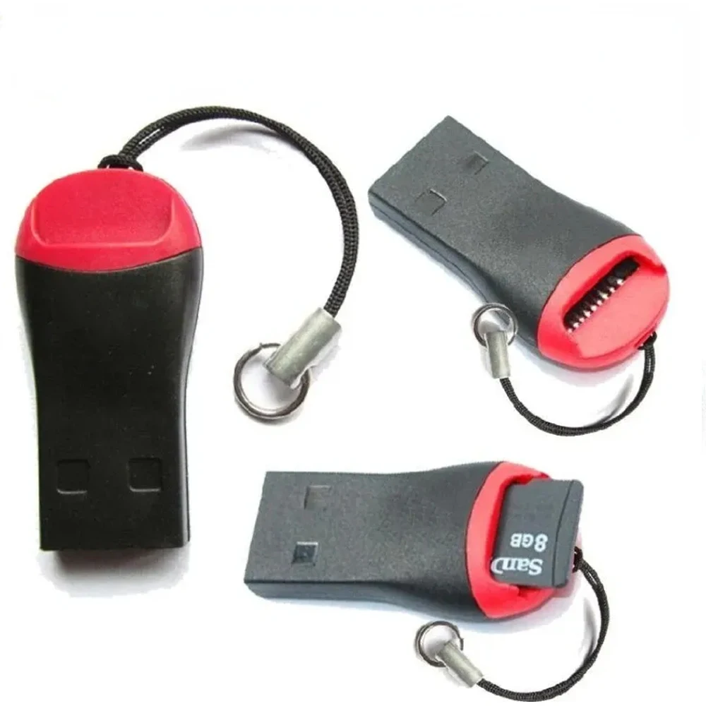 Mini adaptador de lector de tarjetas de memoria con cordón, adaptador de reemplazo para tarjeta TF, 10 piezas/5 piezas, a USB 2,0 - imagen 3