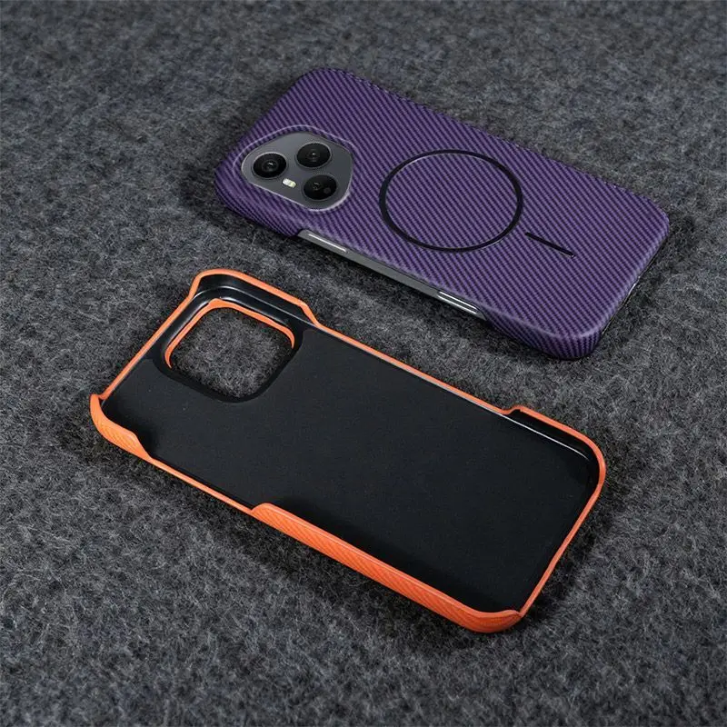 Para Huawei Honor 400 Pro funda dura de PC de fibra de carbono magnética MagSafe funda protectora trasera para Honor 400Pro 400 Lite Shell - imagen 5