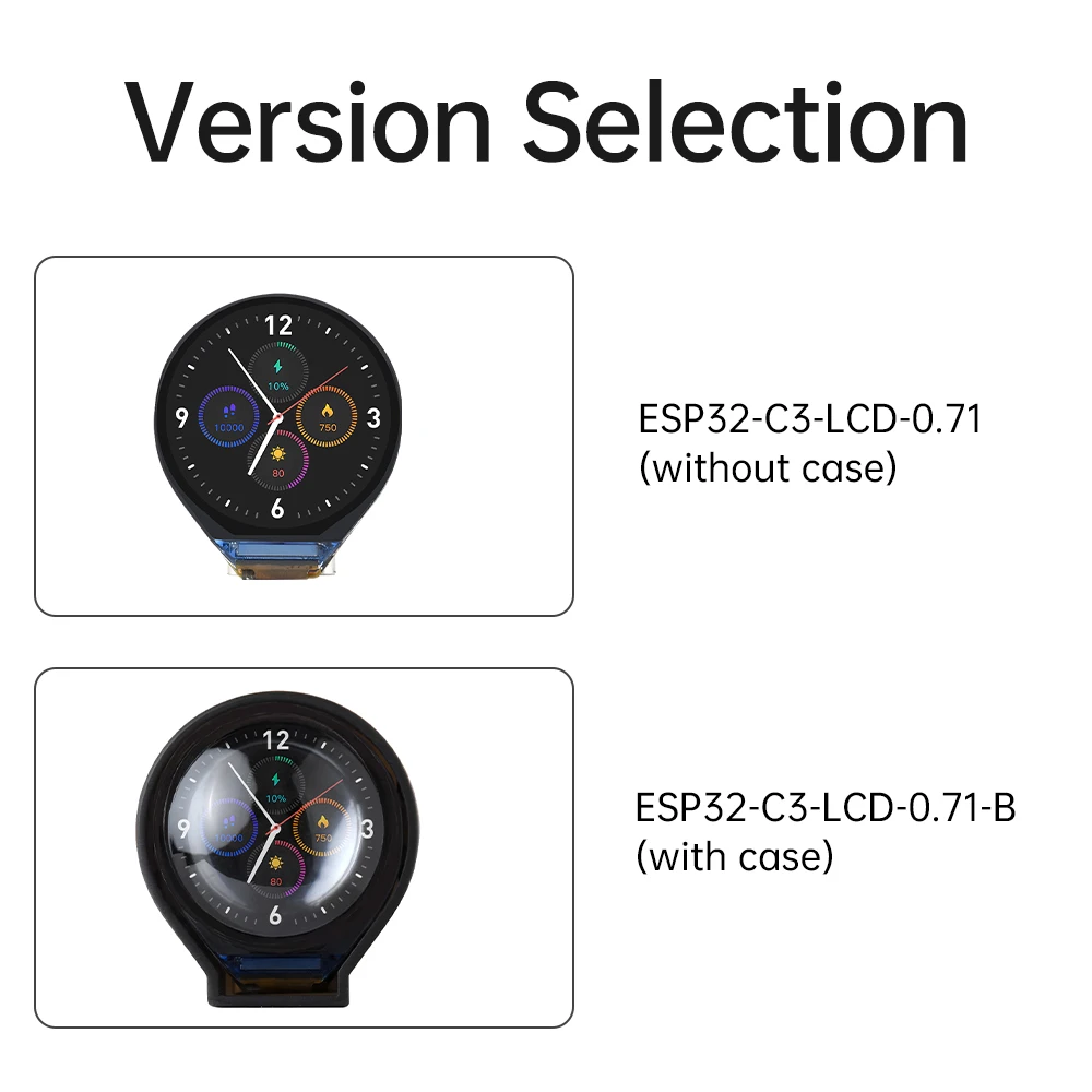 ESP32 ESP32-C3 Placa de desarrollo LCD IPS redonda de 0,71 pulgadas 160 × 160 ESP32 C3 Placa de desarrollo LCD Pantalla de interfaz SPI TYEP-C - imagen 3
