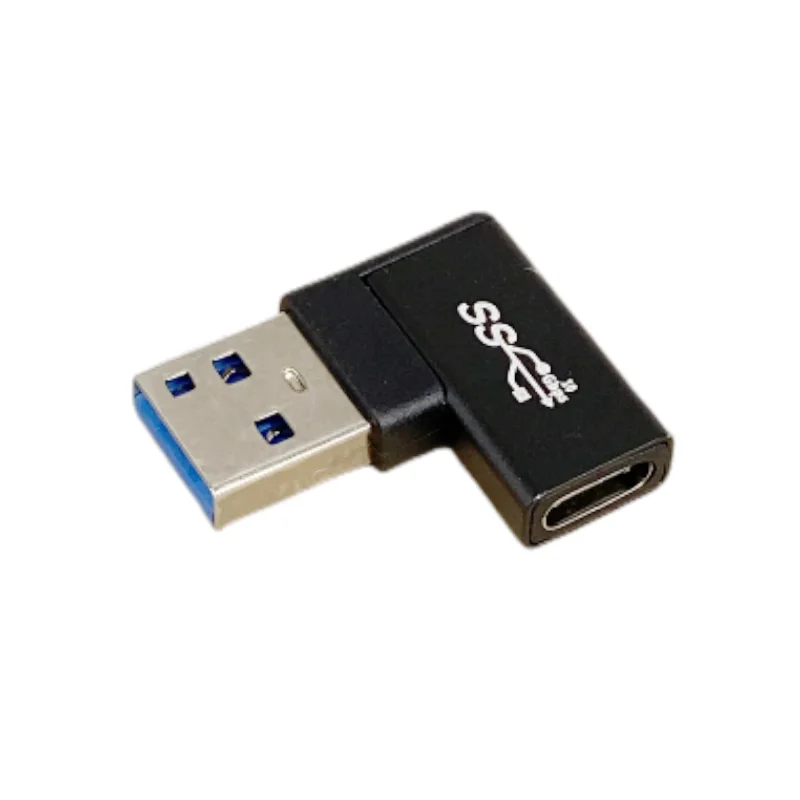 Adaptador OTG USB 3,1 tipo C hembra a USB 3,0 convertidor macho 10Gbps tipo C a USB 3,0 ángulo de 90 grados para conector USB C OTG - imagen 3