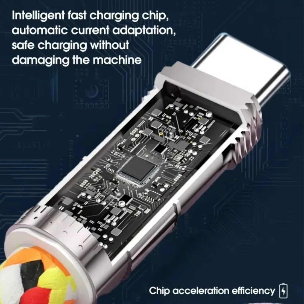 Cordón de teléfono móvil 2 en 1 de moda PD 60W C a C Cable de carga Bloqueo de aleación de Zinc Más conveniente y más seguro para iPhone 15 16 - imagen 5