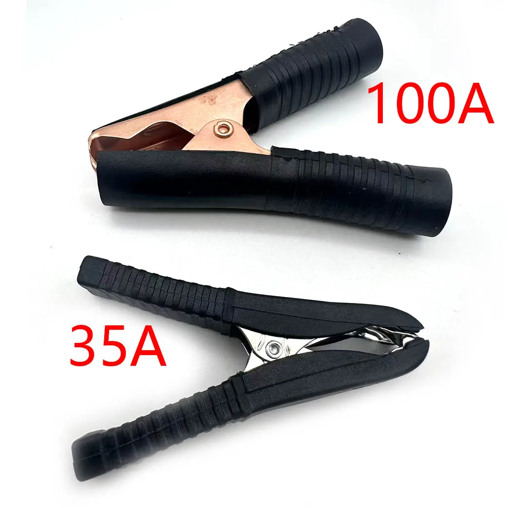 10 Uds. Pinzas grandes de cocodrilo 35-100a cargadores de batería de coche abrazadera aislada - imagen 3