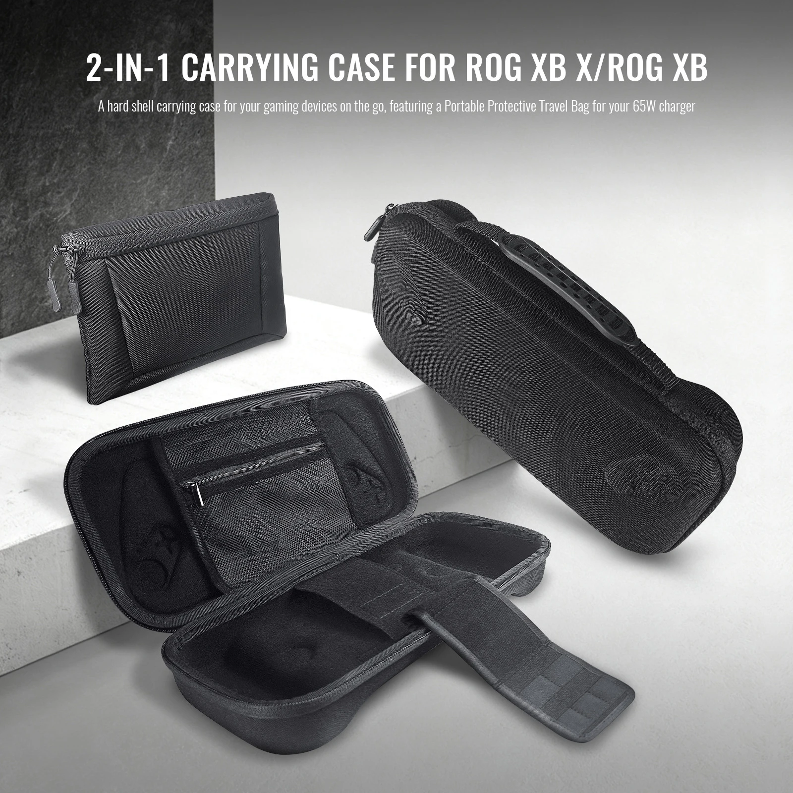 Bolsa de almacenamiento portátil para consola de juegos ROG XBOX Ally/forROG XBOX Ally X, carcasa dura anticaída, accesorios de Estuche de transporte impermeable
