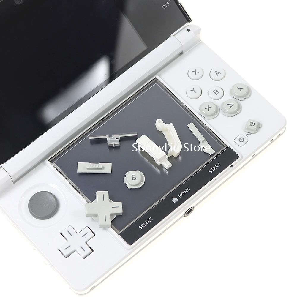 1 Juego de botones completos 11 en 1 para 3DS ABXY d-pad Home ON OF Key botones de encendido para reemplazo 3DS