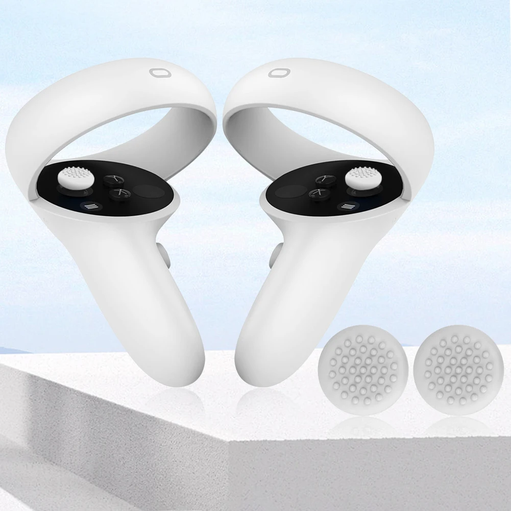 Tapas de repuesto para Thumbstick de controlador, cubierta de silicona táctil para Meta Quest 3/Quest2/Pico 4/Quest Pro - imagen 2