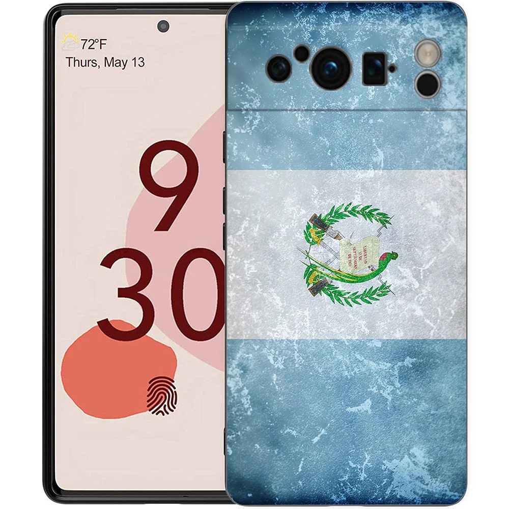 Para Google Pixel 10 Pro funda de teléfono Pixel 9 Pro XL TPU funda Pixel 8 Pro 9A 8A 7A 7 6A 6 Pro funda suave bandera de Guatemala - imagen 3