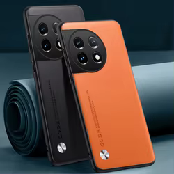 Funda OnePlus 11R Cuero PU Antigolpes y Silicona Trasera