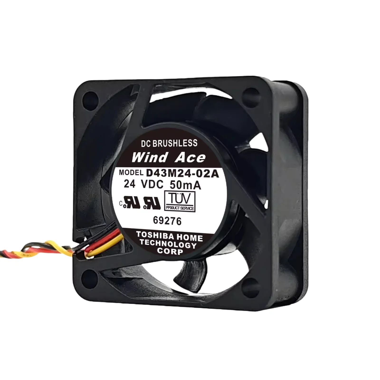 Para Yaskawa D43M24-02A D43M24-01A 40x40x15mm 24V 0.05A ventilador de refrigeración inversor ventilador Industrial de CC de 3 cables para G7/F7 VFD