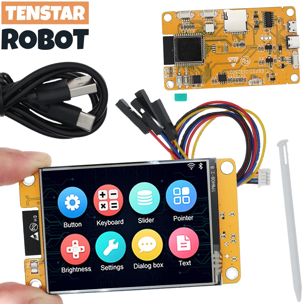 TENSTAR ROBOT ESP32 LVGL WIFI y Placa de desarrollo Bluetooth 2,8 pulgadas 240*320 módulo TFT de pantalla inteligente con tacto