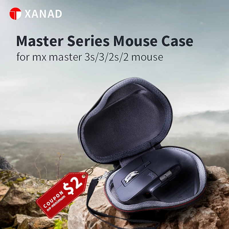 XANAD-funda rígida de EVA para ratón inalámbrico Logitech MX Master 3/Master 3S/Master 2S, bolsa de almacenamiento protectora de viaje - imagen 2