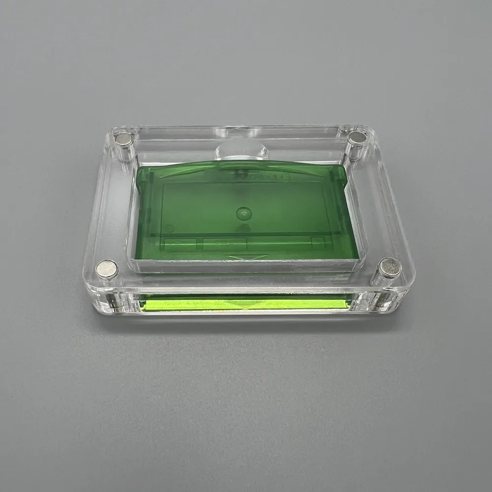 Cubierta de succión magnética acrílica de alta transparencia con una ranura, caja de almacenamiento para juegos, carcasa dura para cartucho para GameBoy ADVANCE GBA - imagen 3