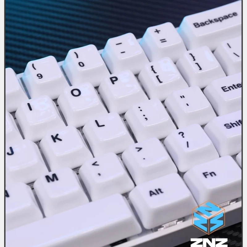 ZNZ-teclas de cerámica personalizadas con perfil de cereza, tapa de tecla de punto Simple suave blanca, bonita HIFI fuerte para jugadores de interruptores MX, diseño - imagen 5
