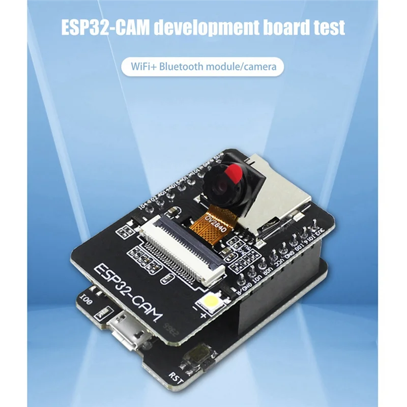 Placa de desarrollo de ESP32-CAM + conjunto de módulo de cámara OV2640 520KB + 4M PSRAM 32Mbit WIFI + módulo Iot Bluetooth 5V - imagen 2