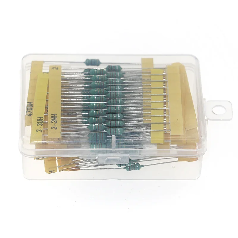 20 valores 0410 1uH-4.7MH 0,5 W Kit surtido de inductancia de anillo de Color 1UH 2.2UH 3.3UH 4.7UH 6.8UH 10UH 22UH 47UH 100UH 680UH 1MH 4.7MH - imagen 4