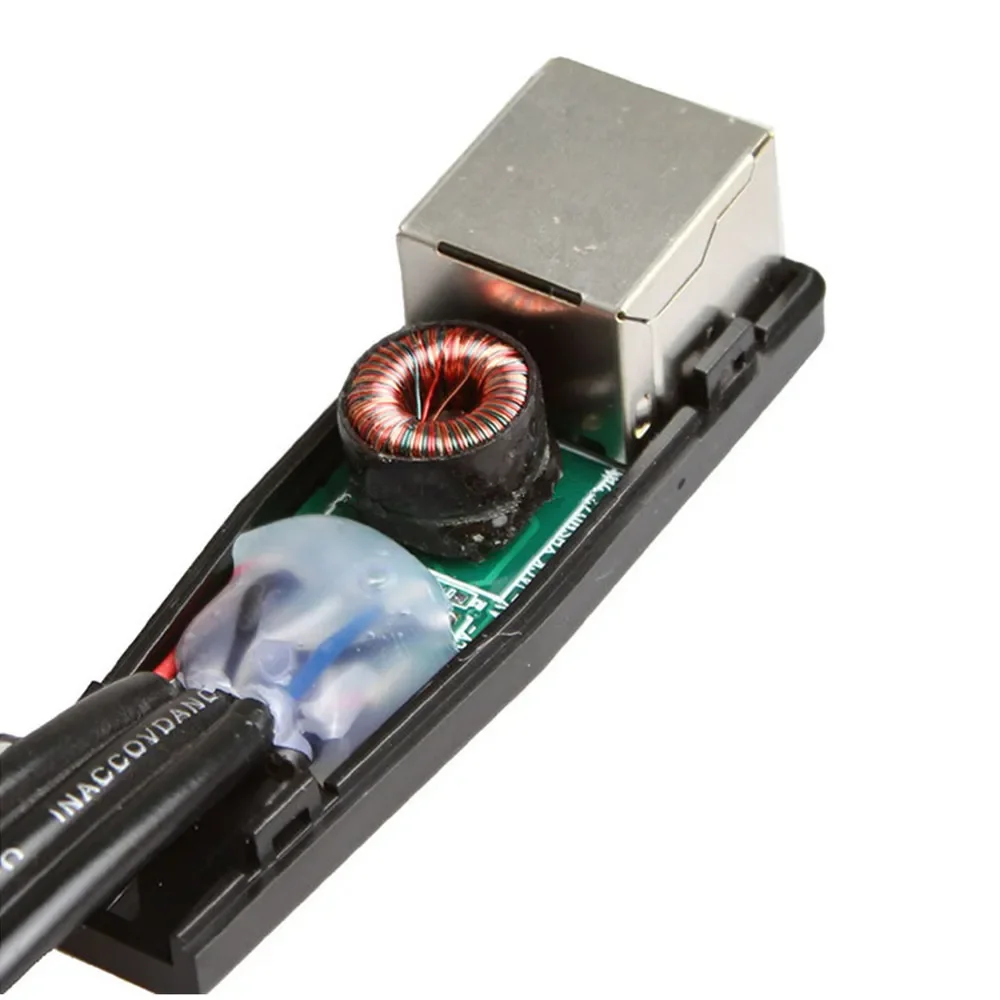 Estéreo DC3.5mm Estéreo y RCA Rojo Blanco Señal de audio Balun sobre cable Cat5/6 2 unids/set - imagen 2