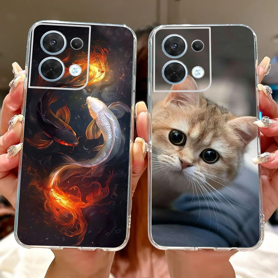 Para Oppo Reno8 Pro 5G funda CPH2357 cubierta pintada Popular de lujo funda de teléfono delgada suave para Oppo Reno 8 Pro Reno8 5G CPH2359 Fundas - imagen 5