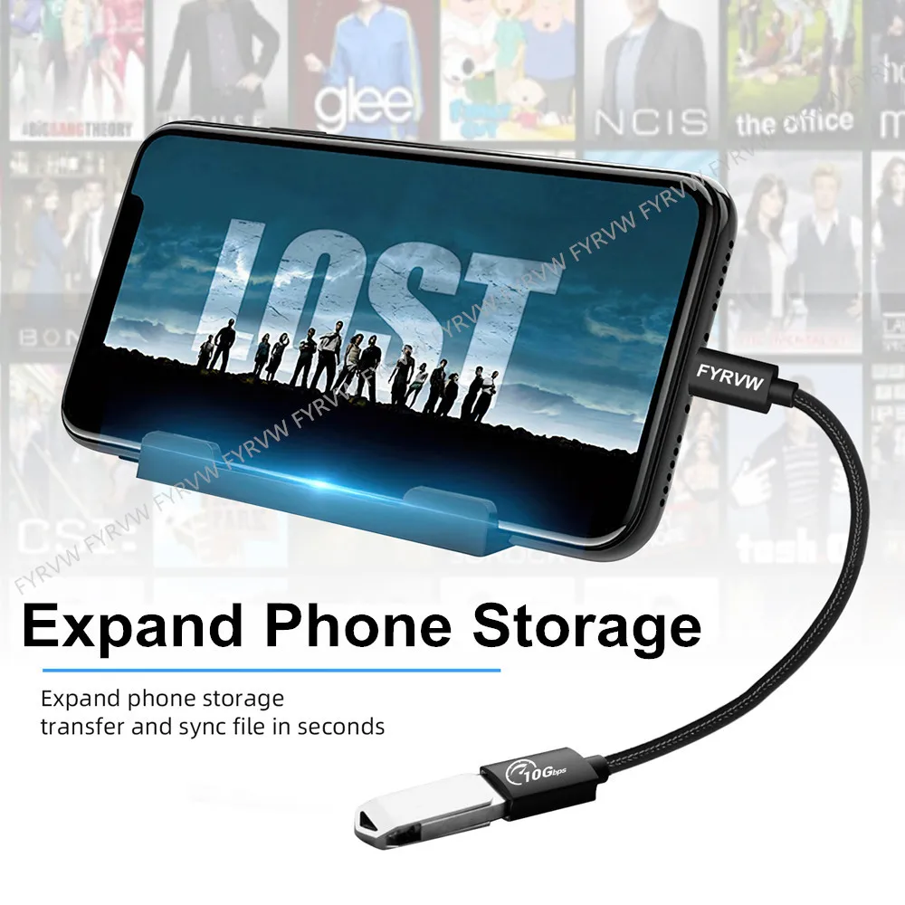 Adaptador USB-C OTG 10Gbps USB 3.1 Gen2 para MacBook Pro - imagen 4