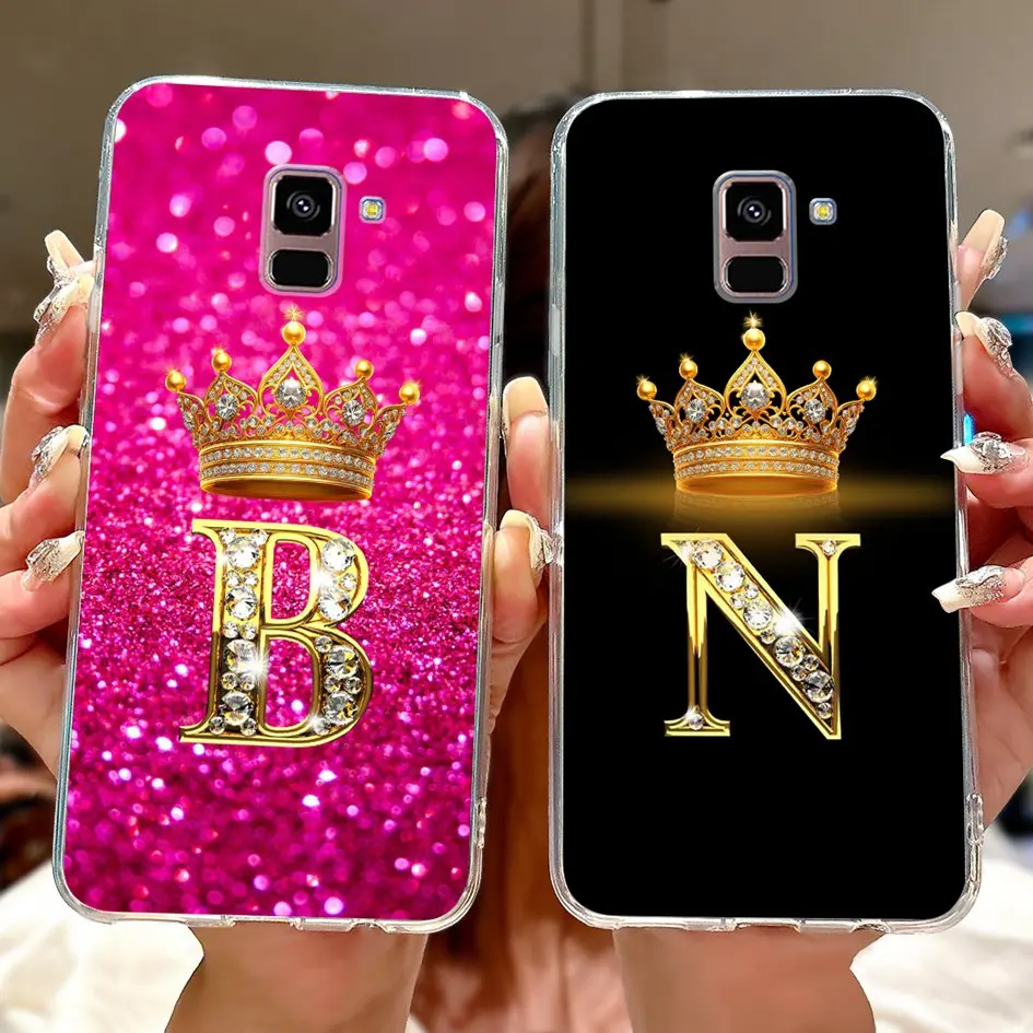 Para Samsung Galaxy A8 Plus A8 + 2018 Funda SM-A530F SM-A730F Funda de silicona letras lindas Funda suave transparente para Samsung A8 2018 Capa