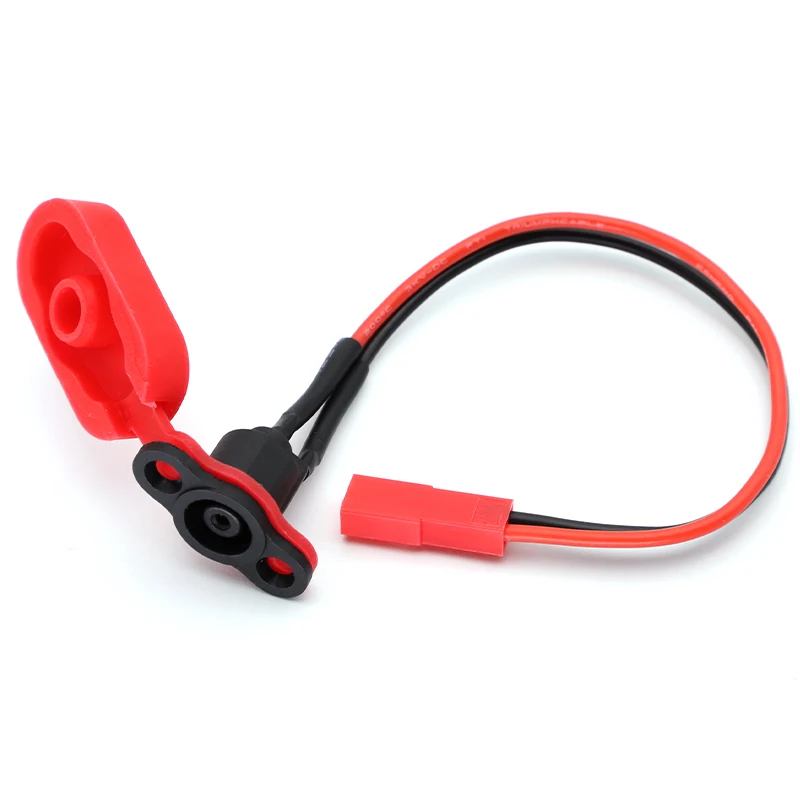 1 Juego de Cable de carga para patinete eléctrico, orificio de carga con cubierta impermeable, tapón antipolvo de silicona para accesorios Xiaomi M365 - imagen 2