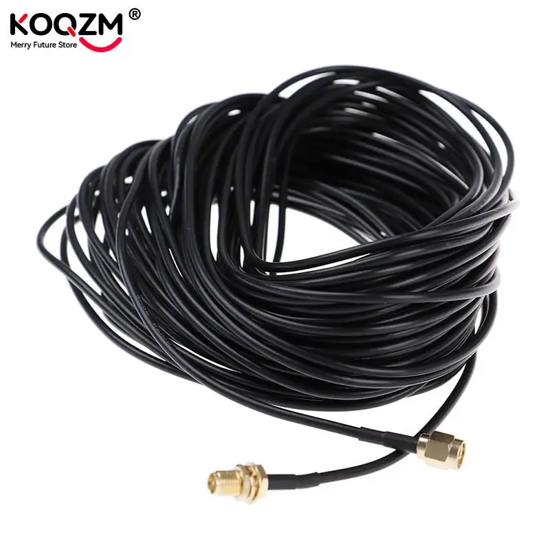 Cables chapados en oro para enrutador, Cable de extensión de 20m de cobre puro, antena macho a hembra, RG174, RP-SMA, WiFi, Wlan - imagen 3