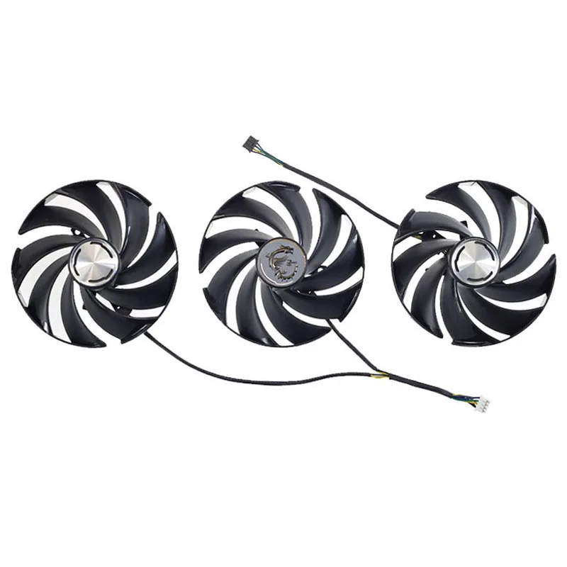 Para MSI GeForce RTX 4070 Ti 4080 4090 SUPRIM X ventilador de tarjeta de vídeo 95MM PLD10020B12H RTX4070Ti RTX4080 RTX4090 ventilador de tarjeta gráfica - imagen 4