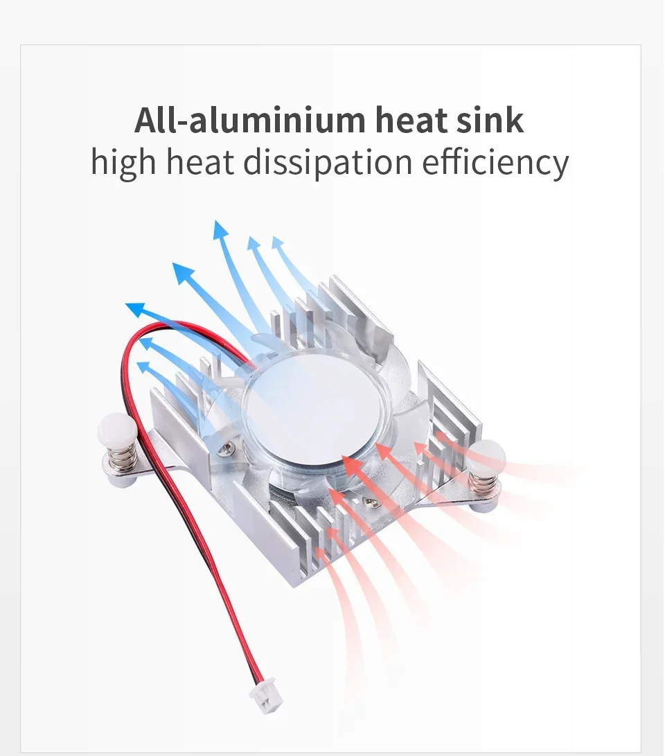 Ventilador de refrigeración de aluminio Orange Pi 5 Plus - imagen 3