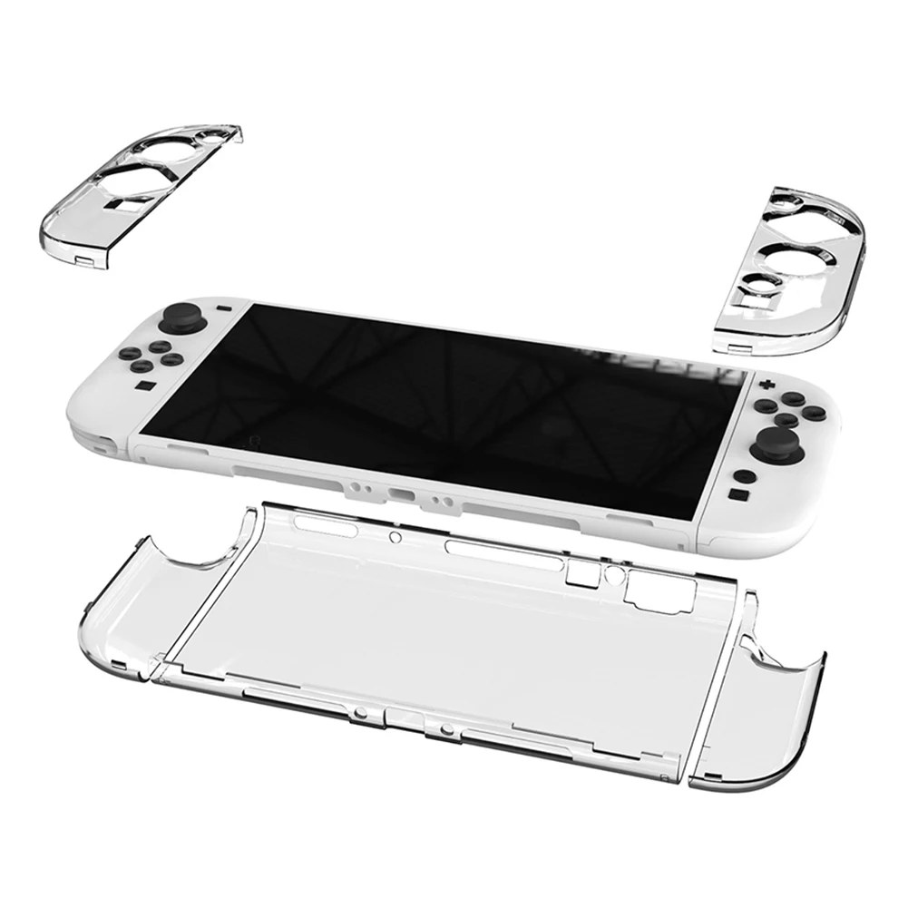 Funda protectora transparente para Switch 2, funda dividida, carcasa protectora anticaída, funda transparente para consola de juegos para Switch 2 - imagen 3