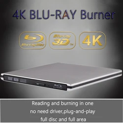 Grabador Blu-Ray 4K USB 3.0 – Lector Escritor CD/DVD Externo