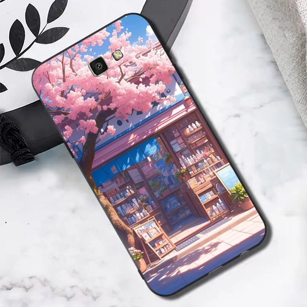 Funda de teléfono con arte paisajístico de Anime japonés para Samsung S 9 10 20 21 22 23 30 23 24 Plus Lite Ultra FE S10lite Fundas - imagen 2