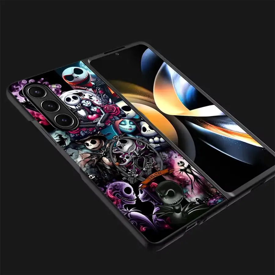 Funda trasera de teléfono para Samsung Galaxy Z Fold 7 6 5 4 3 ZFold7 ZFold4 ZFold5 ZFold3 ZFold6 Disneys Jack Skellington - imagen 3