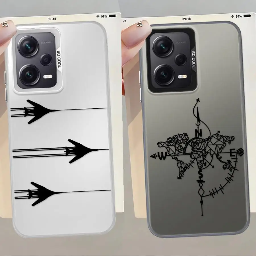 Funda para Xiaomi Redmi Note 10 11 Pro 12 13 14 Pro Plus 10s 11s cubierta suave pareja avión Cool - imagen 3