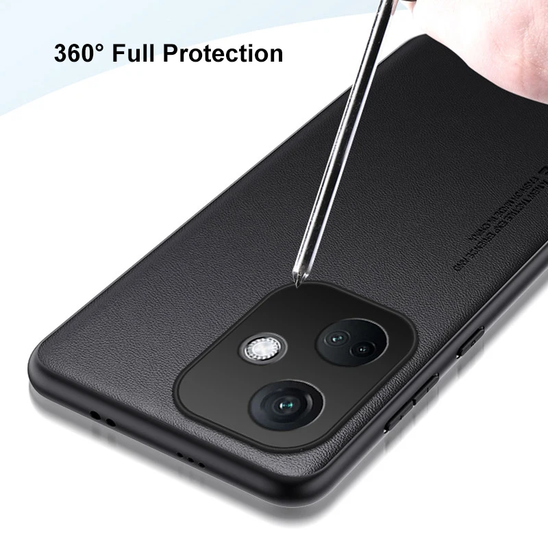 Funda de cuero PU de lujo para OnePlus Nord CE 3 CE3 5G, funda trasera de silicona a prueba de golpes, funda de teléfono con protección para One Plus Nord CE 3 - imagen 4