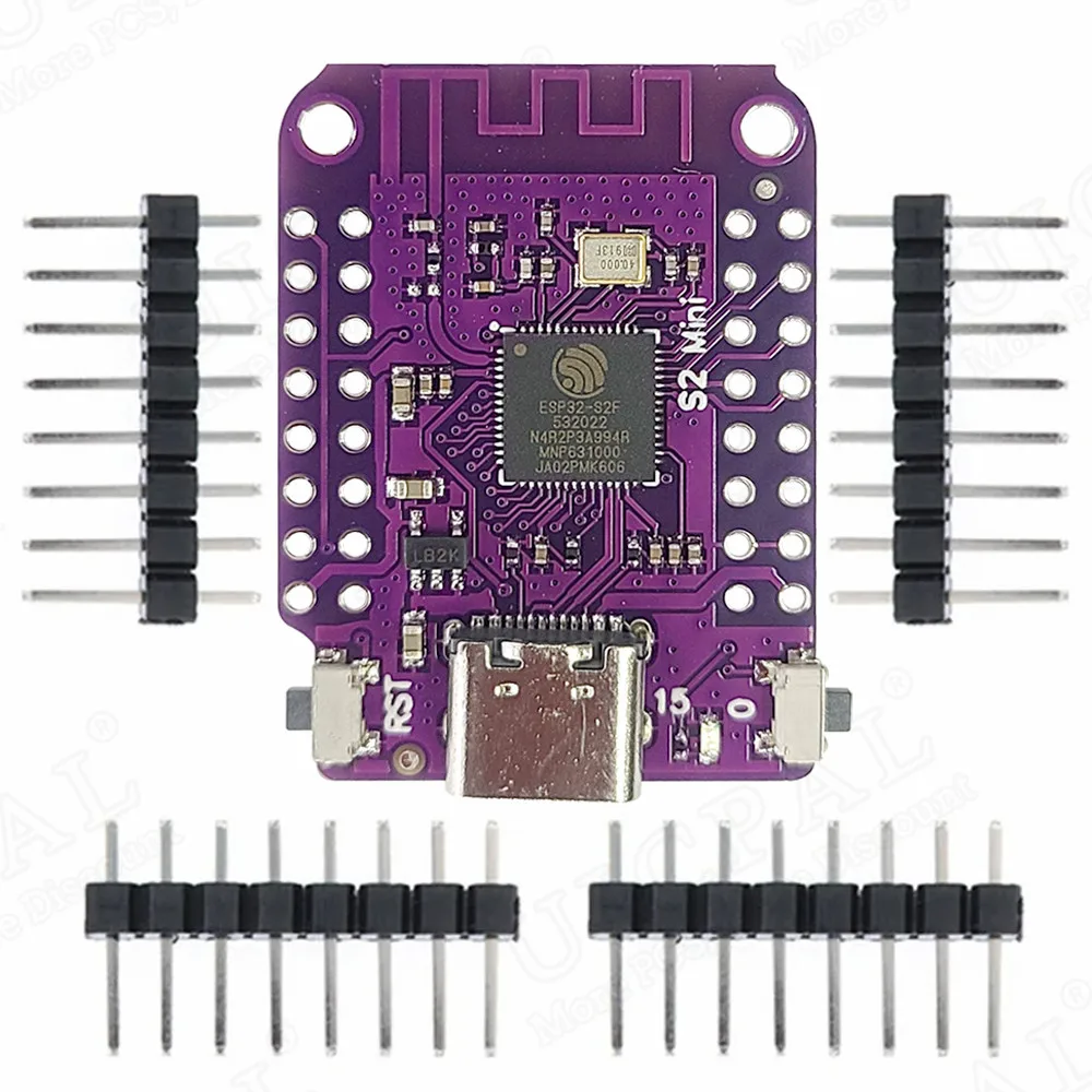 ESP32 S2 MINI módulo WIFI 2,4G para placa de desarrollo IoT 4MB Flash 32PIN USB tipo C 2MB PSRAM ESP32-S2 - imagen 2