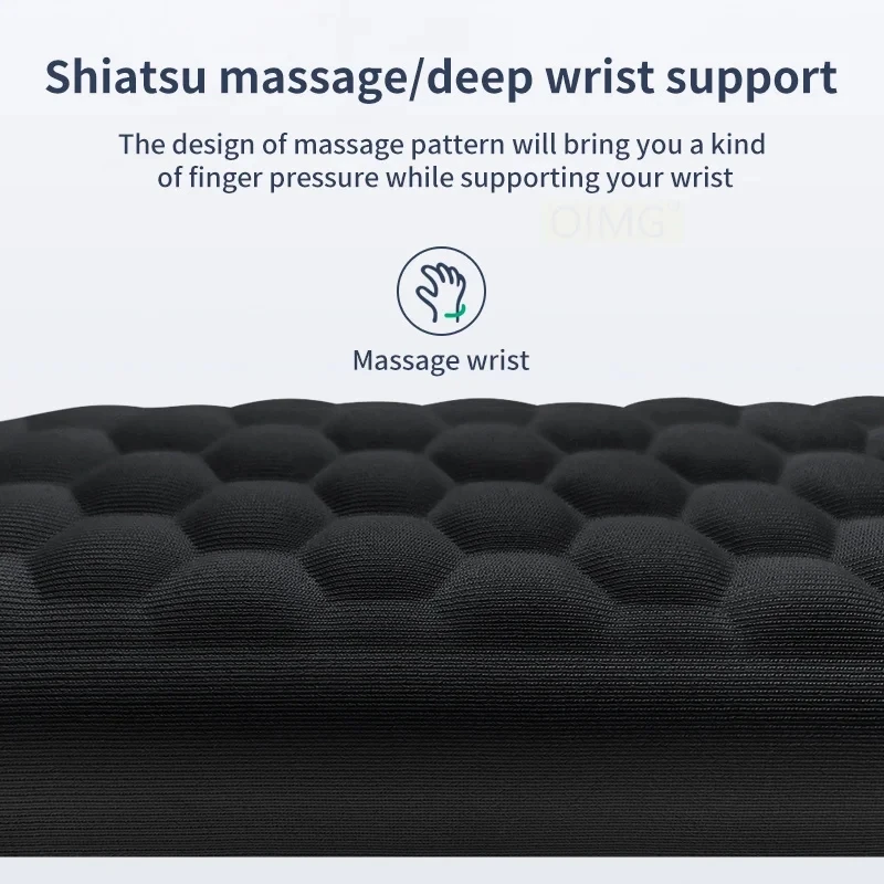 Reposamuñecas para teclado, espuma viscoelástica, reposamuñecas para teclado y ratón, diseño ergonómico, almohadilla para muñeca para teclado de ordenador, portátil - imagen 5