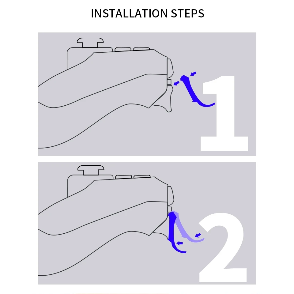 DATA FROG 1 par L2 R2 botón de disparo de extensión para PS4/PS4 Pro/PS4 controlador delgado Gamepad extensor accesorios clave - imagen 4