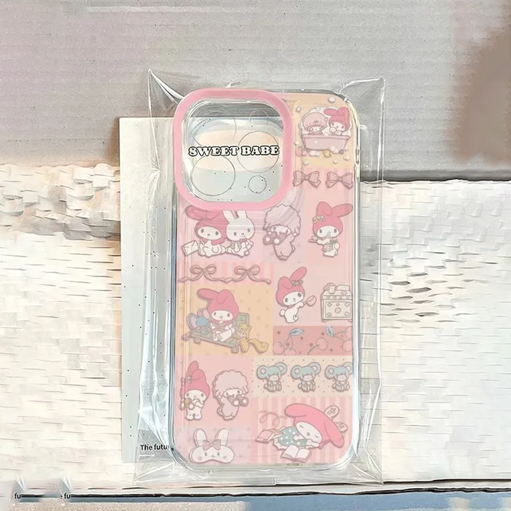 Bonita funda de teléfono Melodys para iPhone 16 16e 15 14 13 12 11 Mini Pro Max X XR XSMax 7 8 Plus, funda trasera transparente de TPU suave - imagen 2