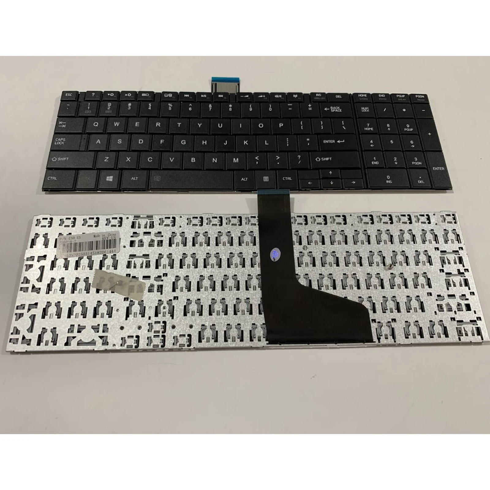 Teclado de ordenador portátil con diseño estadounidense para Toshiba Satellite C50 C50D C50-A C50D-A C55 C55DT C55DT-A - imagen 2