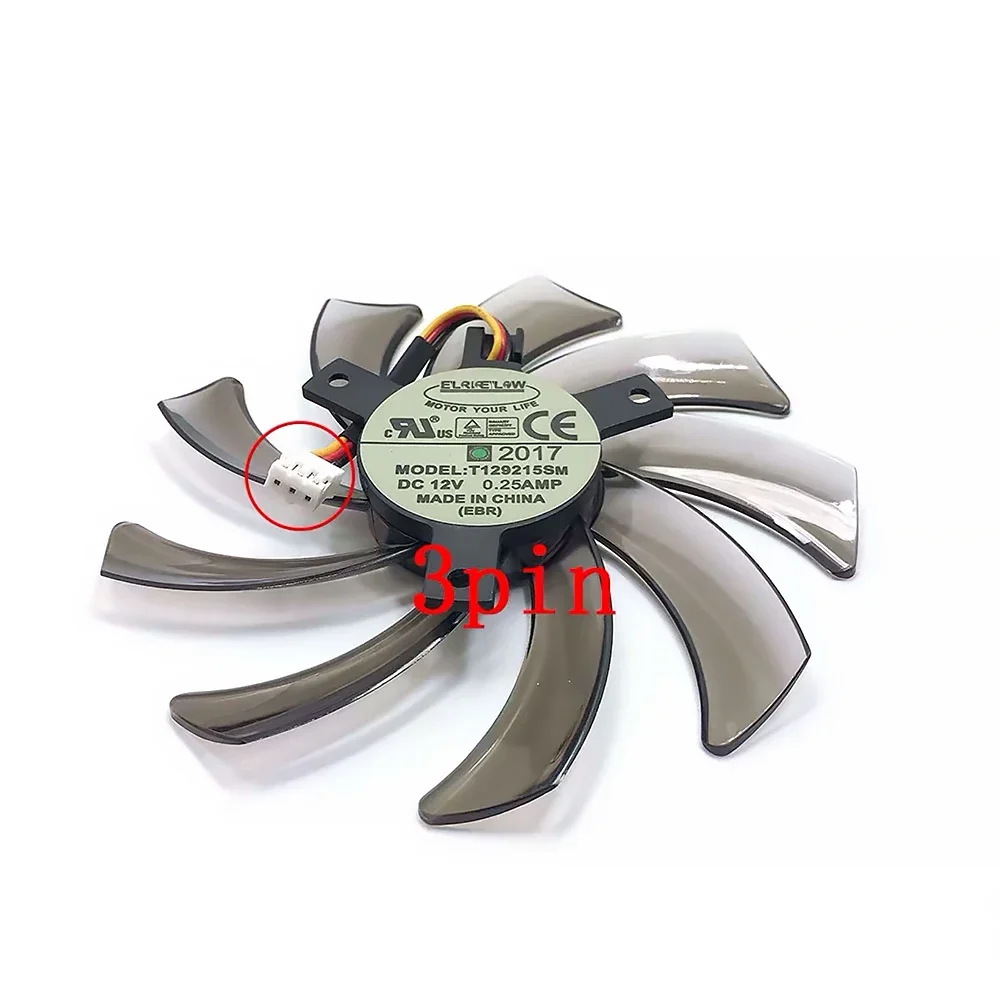 Nuevo reemplazo del ventilador del refrigerador de 95MM T129215SM PLD10010S12H para Gigabyte HD 7850 Radon R9 270 GTX 670 650 660Ti 550 tarjeta gráfica - imagen 3
