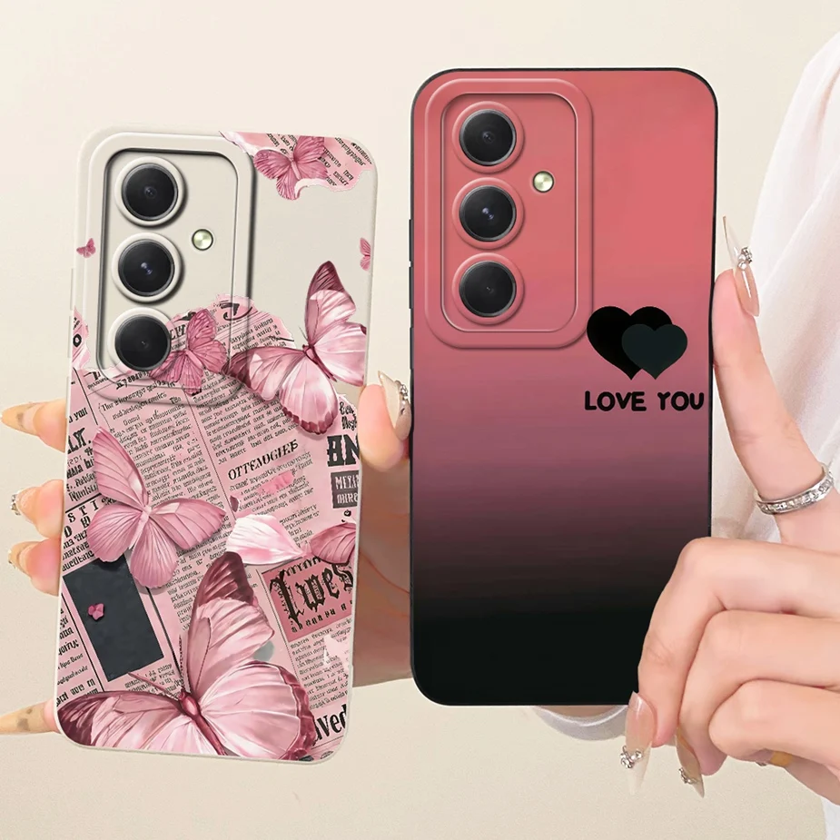 Para Samsung Galaxy M55 5G funda SM-M556B cubierta pintada de caramelo de lujo funda de silicona suave para Samsung M55s M 15 55 Galaxy M15 Fundas - imagen 2