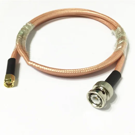 Cable coaxial RG400 SMA macho a BNC macho de baja pérdida 50 Ohm RF Coaxial RG400 Cable adaptador de cable de puente - imagen 3