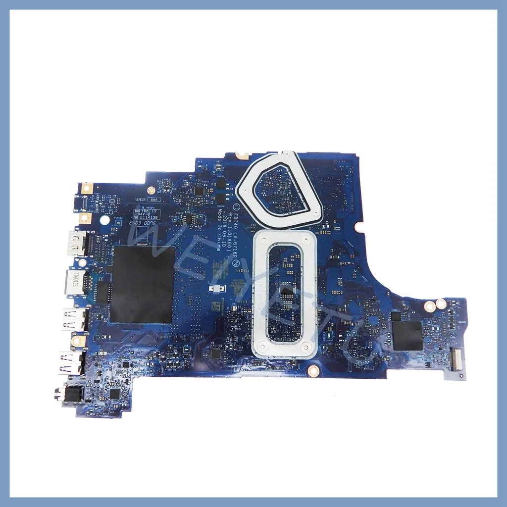 Placa base para ordenador portátil LA-G716P para Dell Inspiron/Vostro 3490 3590 5494 CN-0R1CJX con i7-10510U CPU V2G GPU - imagen 4