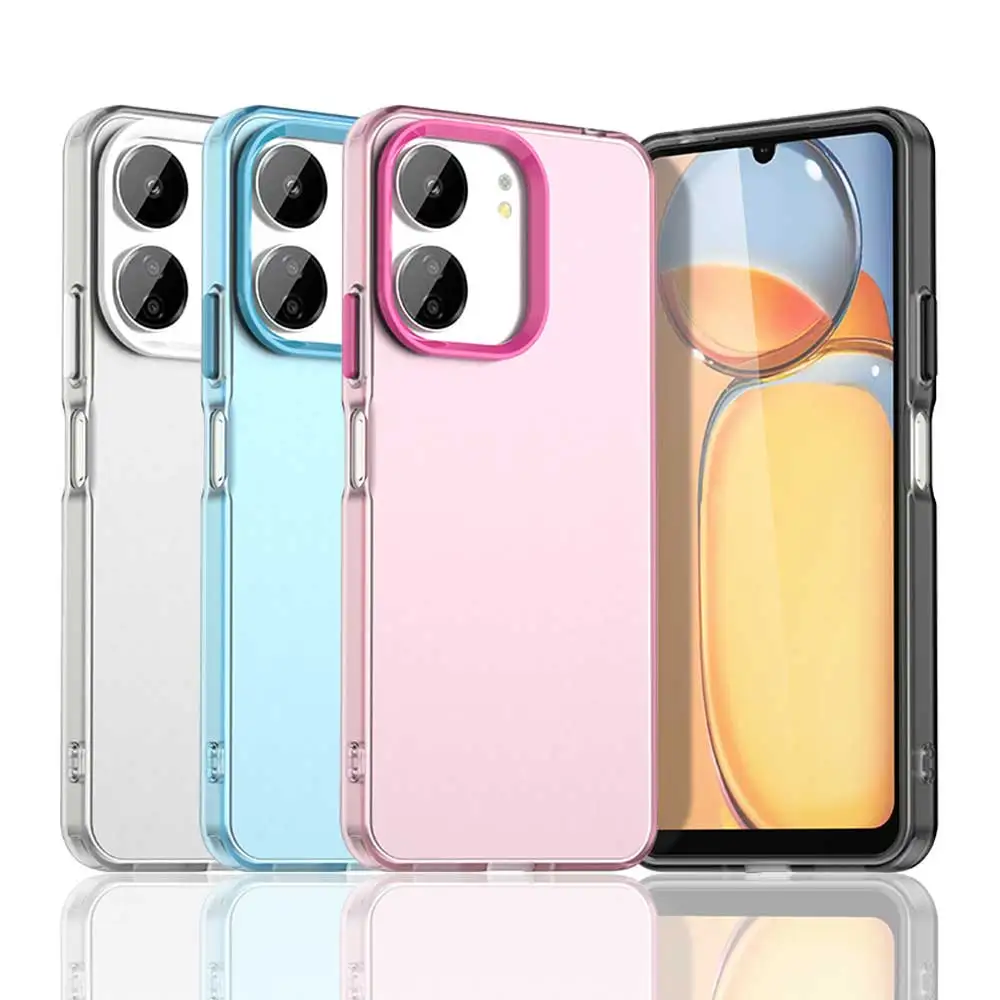Funda esmerilada para Xiaomi Redmi 13C, funda Redmi 13C, Fundas, carcasa mate translúcida, parachoques de teléfono para PC Redmi 13C