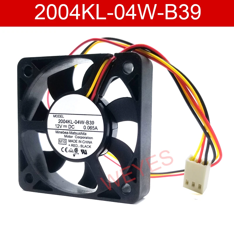 Nuevo ventilador enfriador de servidor de 3 cables 2004KL-04W-B39 M10 DC 12V 0.065A 50x50x10mm