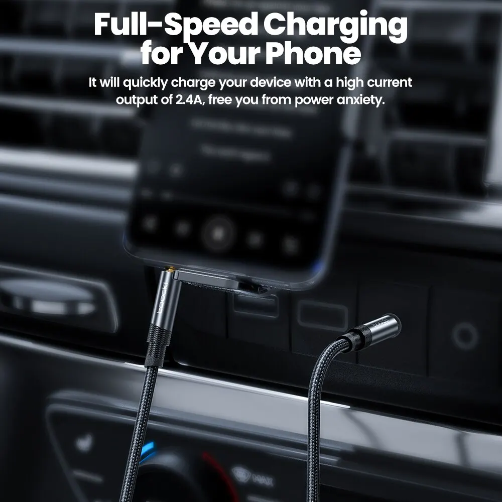Toocki Aux Audio Cable 3.5mm Jack Male to Male Audio Aux Cable For iPhone Xiaomi 12 Headphones Speaker TV Laptop MP3 Wire Cord - imagen 2
