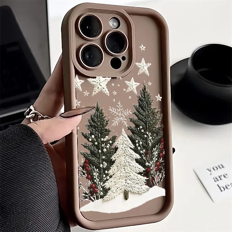 Funda de invierno con diseño de ciervo y árbol de Navidad para Xiaomi F7 5G M7 4G 15T PRO 17 PRO MAX 14T Poco F7 X7 M7 Pro Mi 8 - imagen 4