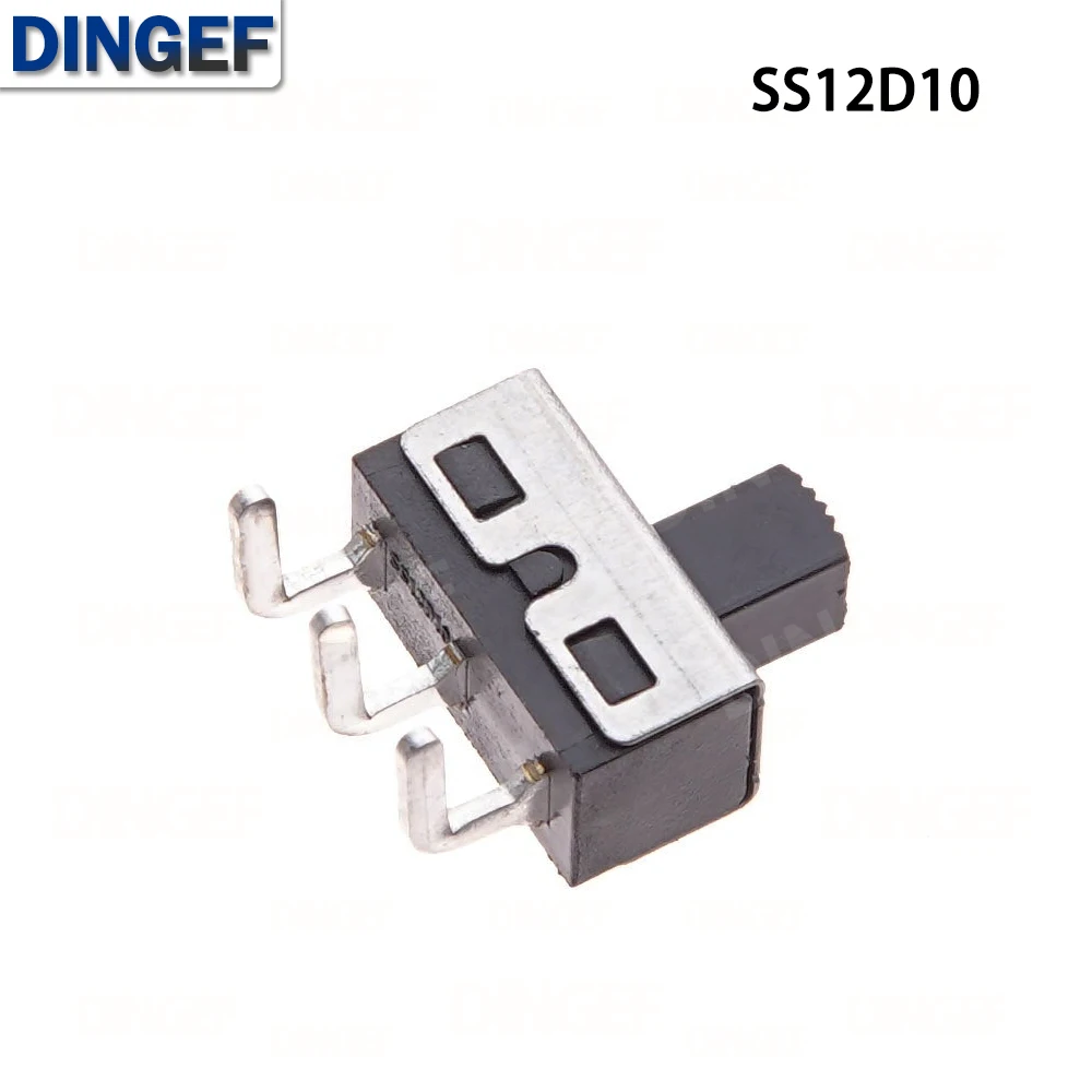 10 Uds 3A 250V SS12D10 SS12D06 interruptor de palanca 3 pines SSS12D10 mango de pies rectos alto 5mm espaciado de 4,7mm interruptores de alimentación - imagen 4