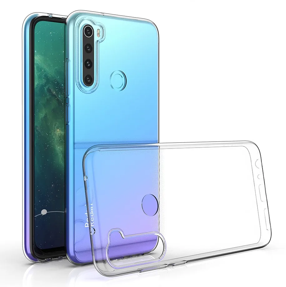 Funda transparente ultrafina para Xiaomi Redmi Note 5 6 7 8 8T 9 9T 9S 10 Pro cubierta transparente Redmi 8A 9A 9C 10A 10C Fundas transparentes - imagen 2